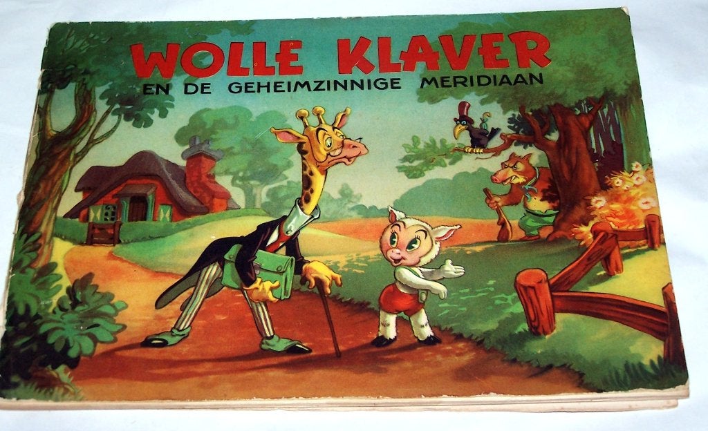 Vintage Wolle Klaver en de Geheimzinnige Meridiaan album., Ophalen of Verzenden, Zo goed als nieuw, Marten Toonder, Plaatjesalbum