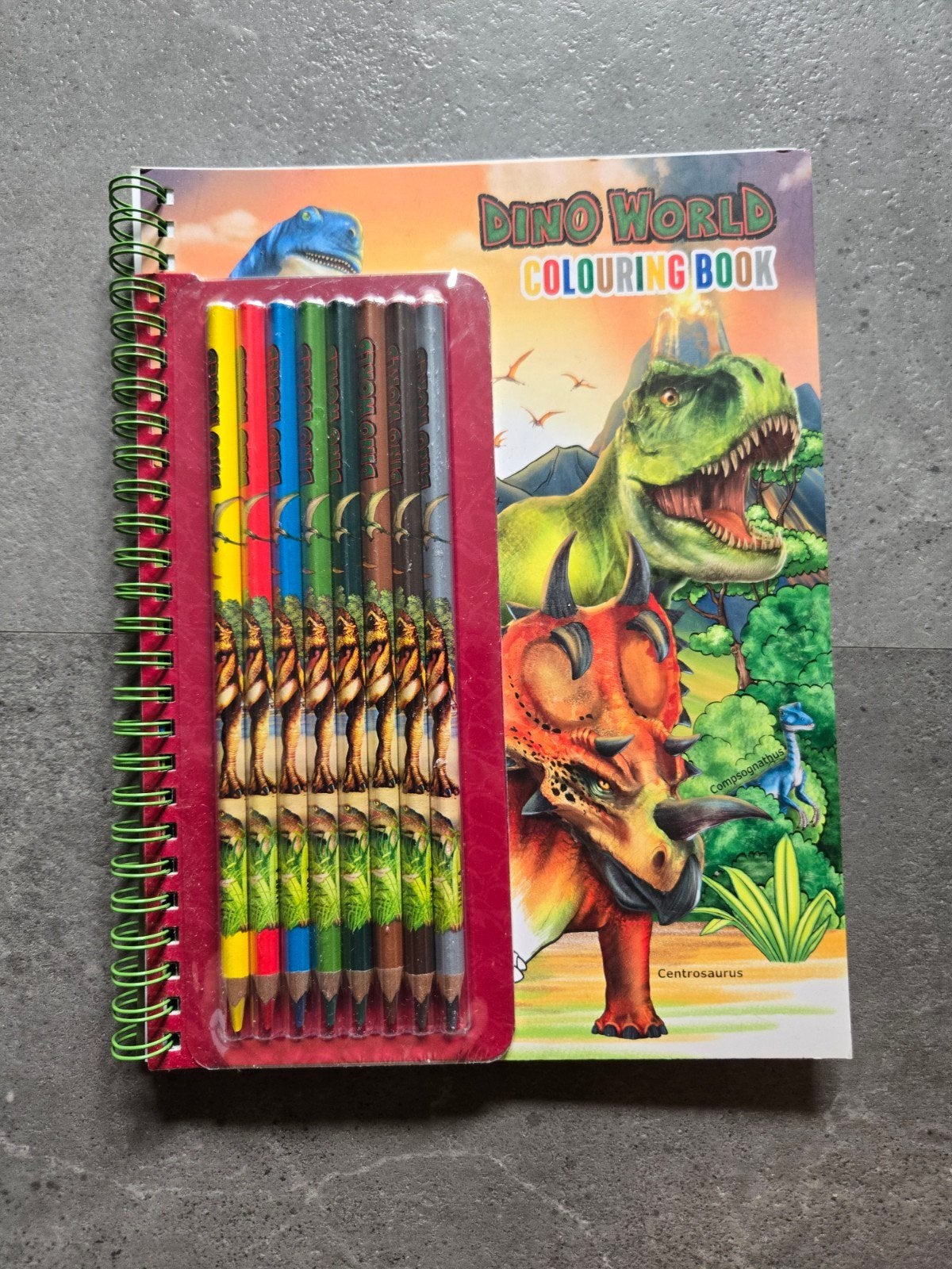 Dino World Kleurboek met Potloden - Nieuw, Ophalen of Verzenden, Nieuw, Papier, Schets- of Tekenboek