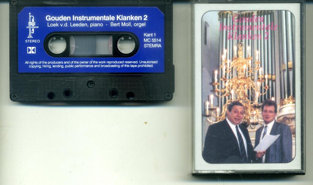 Loek v/d Leeden, Bert Moll – Gouden Instrumentale Klanken 2, 1 bandje, Ophalen of Verzenden, Zo goed als nieuw, Origineel
