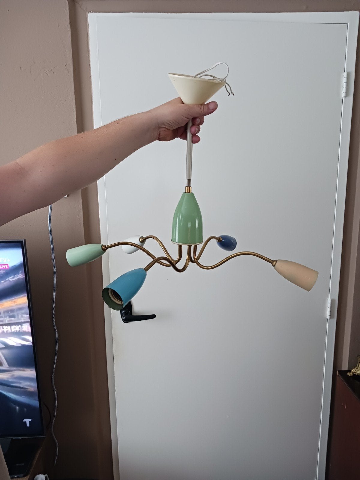 Spider hanglamp kroonluchter, Huis en Inrichting, Ophalen of Verzenden, Gebruikt