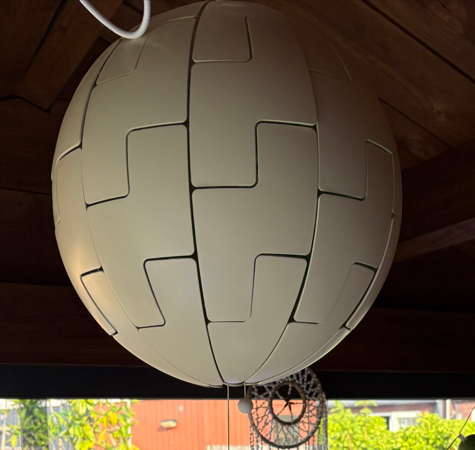 IKEA PS 2014 Hanglamp - Wit/groen, Huis en Inrichting, Ophalen, Gebruikt, Kunststof, E27 (groot)