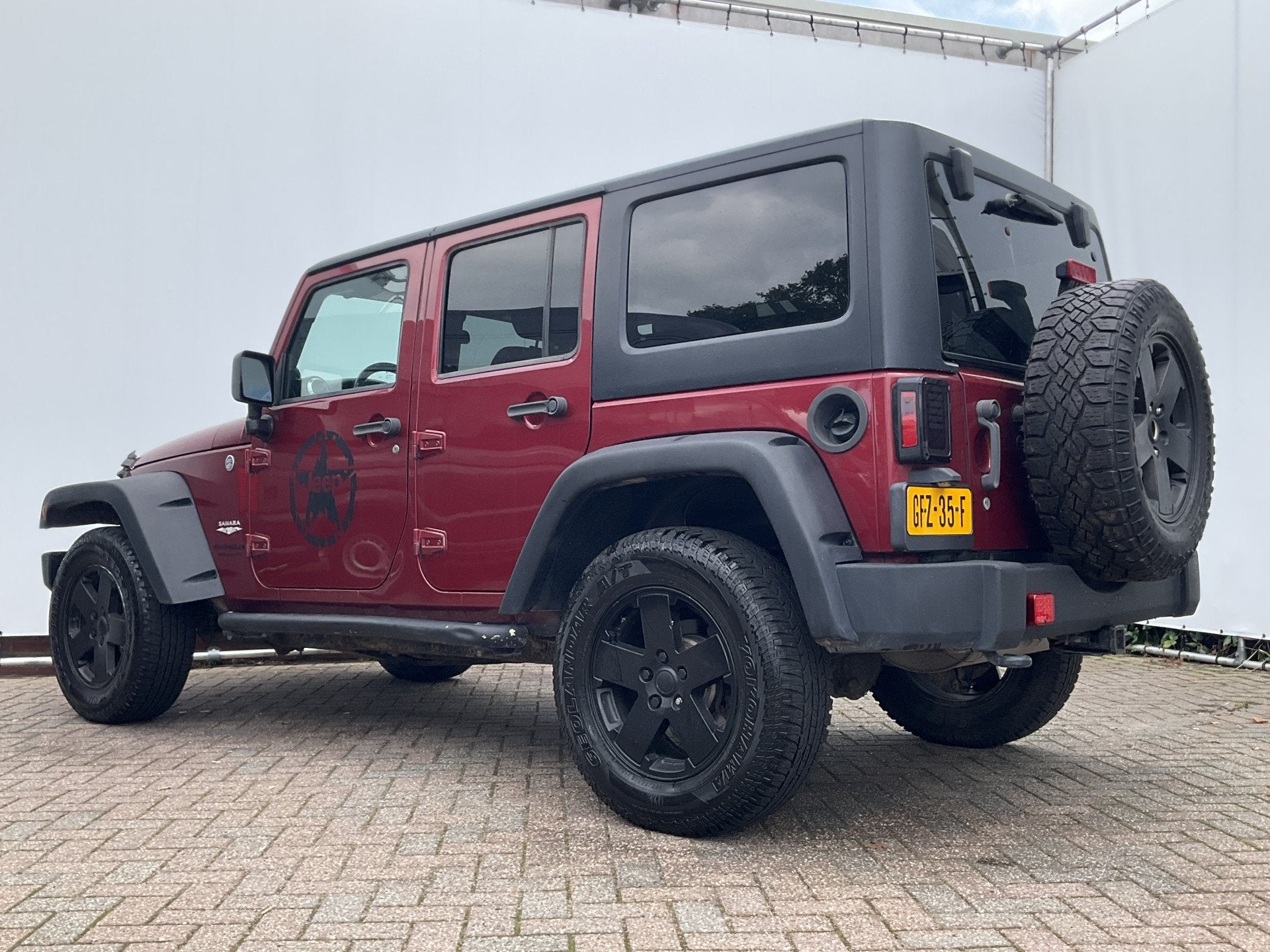 Jeep Wrangler Unlimited 3.8 Sport Sahara 5-deurs Airco Cruis, Auto's, 3778 cc, Gebruikt, 2000 kg, 1820 kg