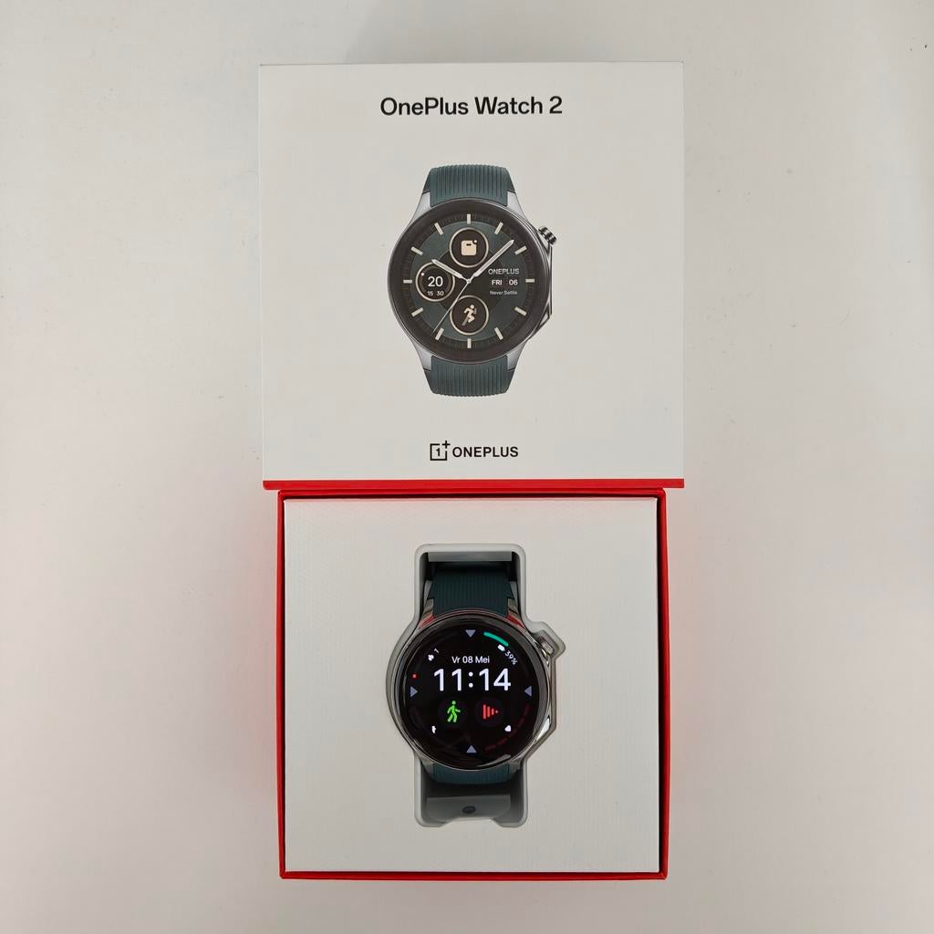 OnePlus Watch 2 Zilver - Zo goed als nieuw, Sieraden, Tassen en Uiterlijk, Smartwatches, Oneplus, Hoogte, Ophalen of Verzenden