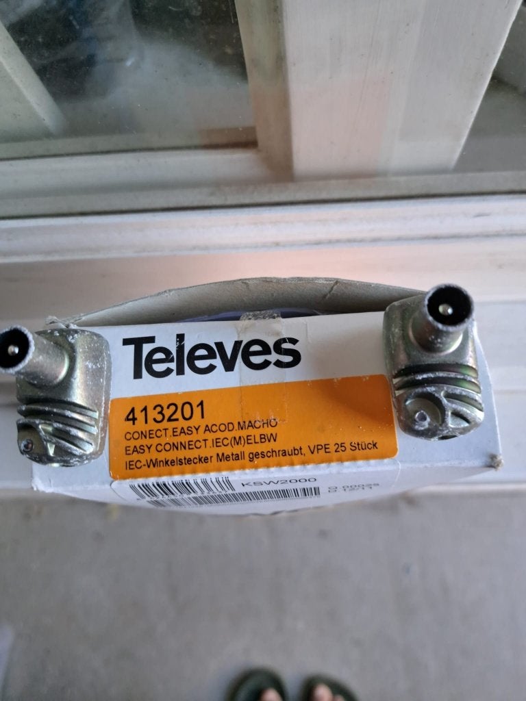 Coax Connector KSW2000 25 stuks, Ophalen of Verzenden, Nieuw, Minder dan 2 meter, Coaxiale kabel
