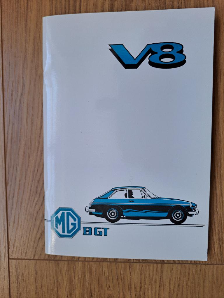 MGB GT V8 3.5 l. instructieboekje nieuw, Ophalen