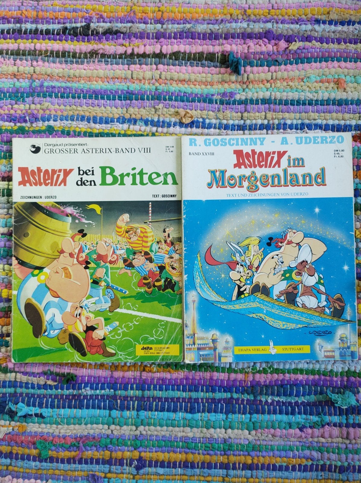 Asterix stripboeken - Duits - Band VIII en XXVIII, Boeken, Stripboeken, Ophalen of Verzenden, Gelezen