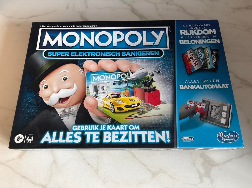 Monopoly Super Elektronisch Bankieren - Zo goed als nieuw, Drie of vier spelers, Ophalen, Zo goed als nieuw
