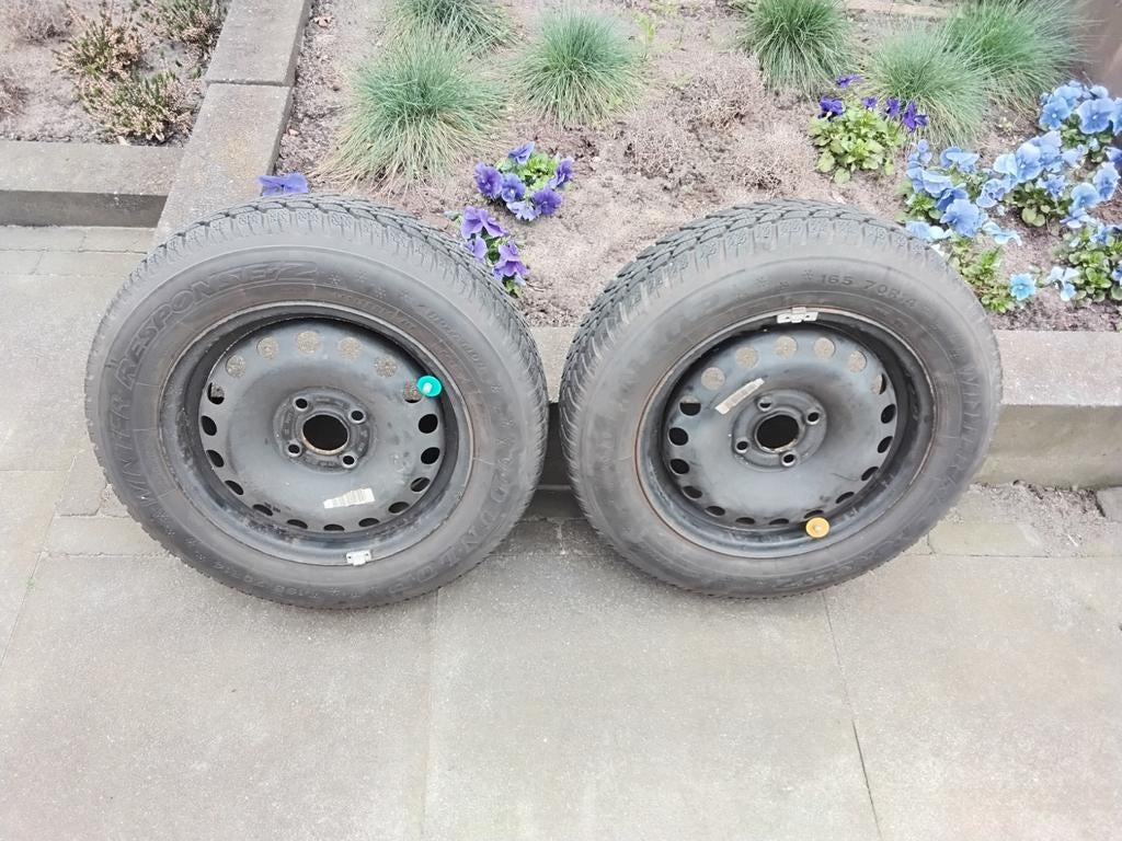 Velgen + banden 4x100  6mm    voor aanhanger? 2 stuks SAMEN!, Auto-onderdelen, Ophalen