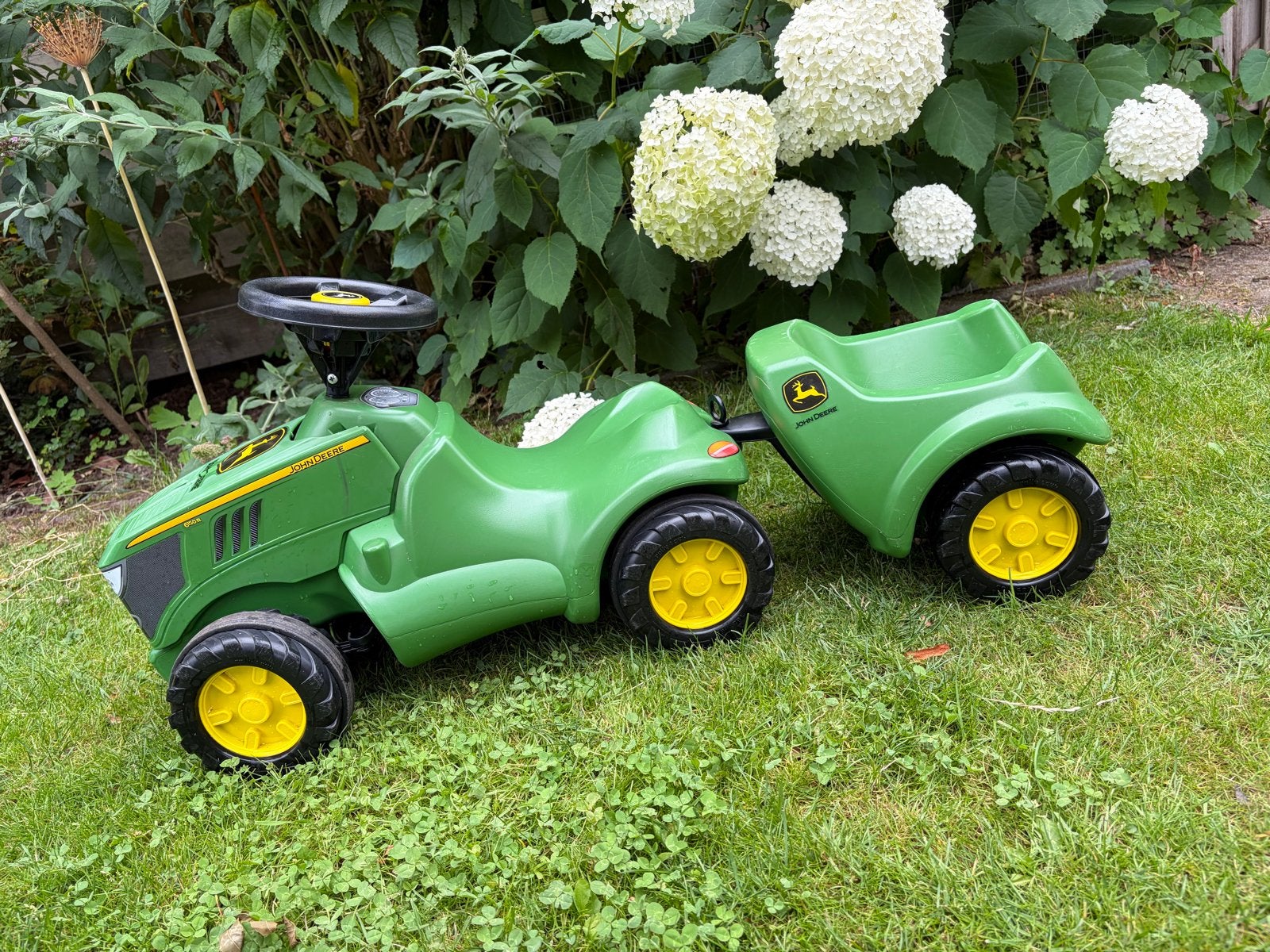 Traptrekker Rolly Toys John Deere met aanhanger, Ophalen, Zo goed als nieuw