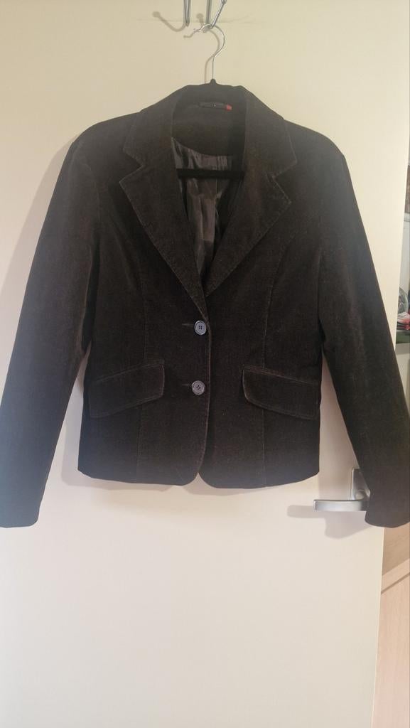 Donkerbruin corduroy jasje - Zo goed als nieuw, Kleding | Dames, Maat 38/40 (M), Bruin, Ophalen of Verzenden, Zo goed als nieuw