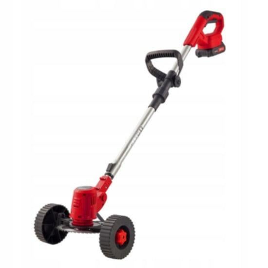 24 v grastrimmer met 2 accu,s zaag en messen met wielen, Ophalen of Verzenden, Nieuw, 10 tot 30 cm, Accu