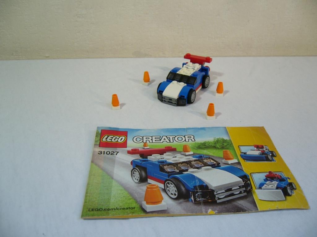 Lego Creator 31027 Blue Racer, Gebruikt, Ophalen of Verzenden, Compleet, Lego
