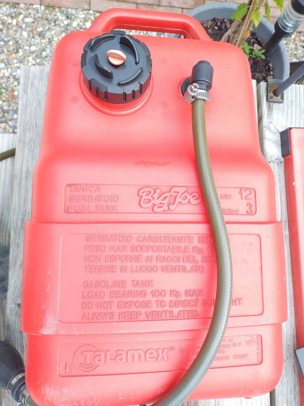 Gebruikte benzinetank met nieuwe pompbal, Watersport en Boten, Ophalen, Gebruikt, Motor en Techniek
