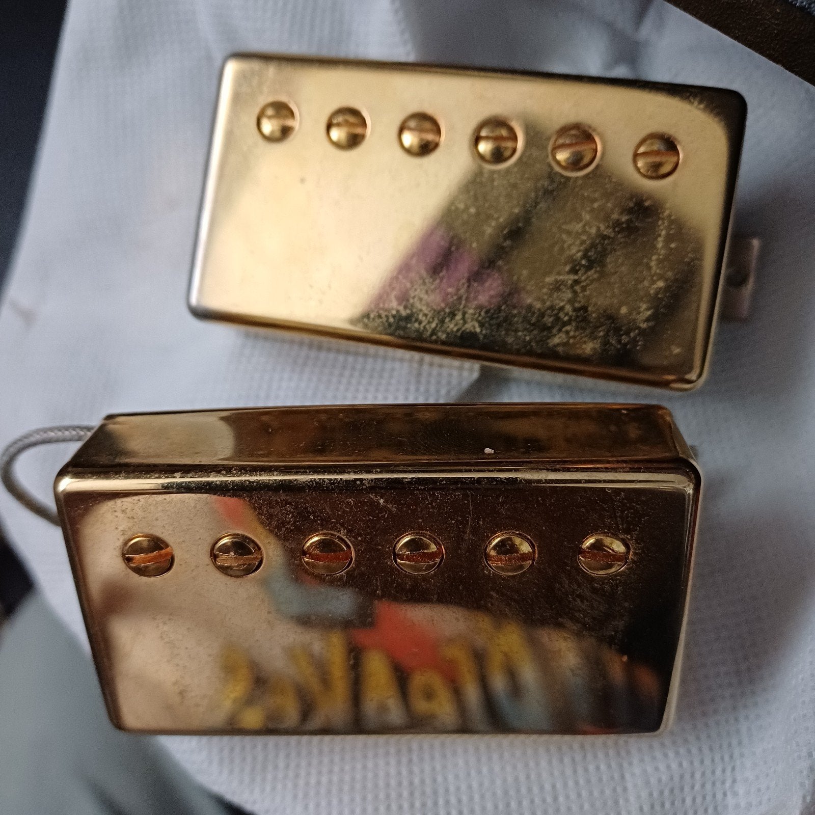 Set Gibson '57 Classic PAF humbuckers gold, Ophalen of Verzenden, Gebruikt, Elektrische gitaar
