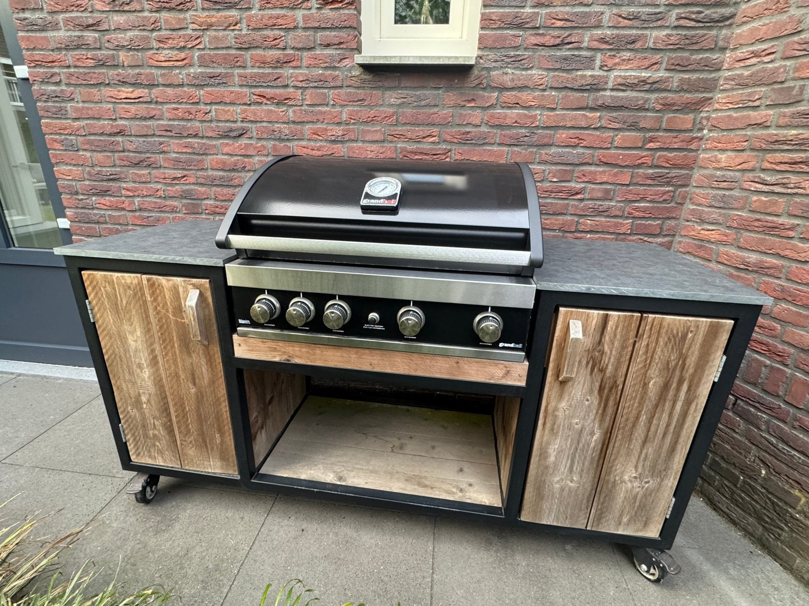 Grandhall Maxim incl buitenkeuken, Tuin en Terras, Buitenkeukens, Ophalen, Gebruikt, Gas, Inbouw