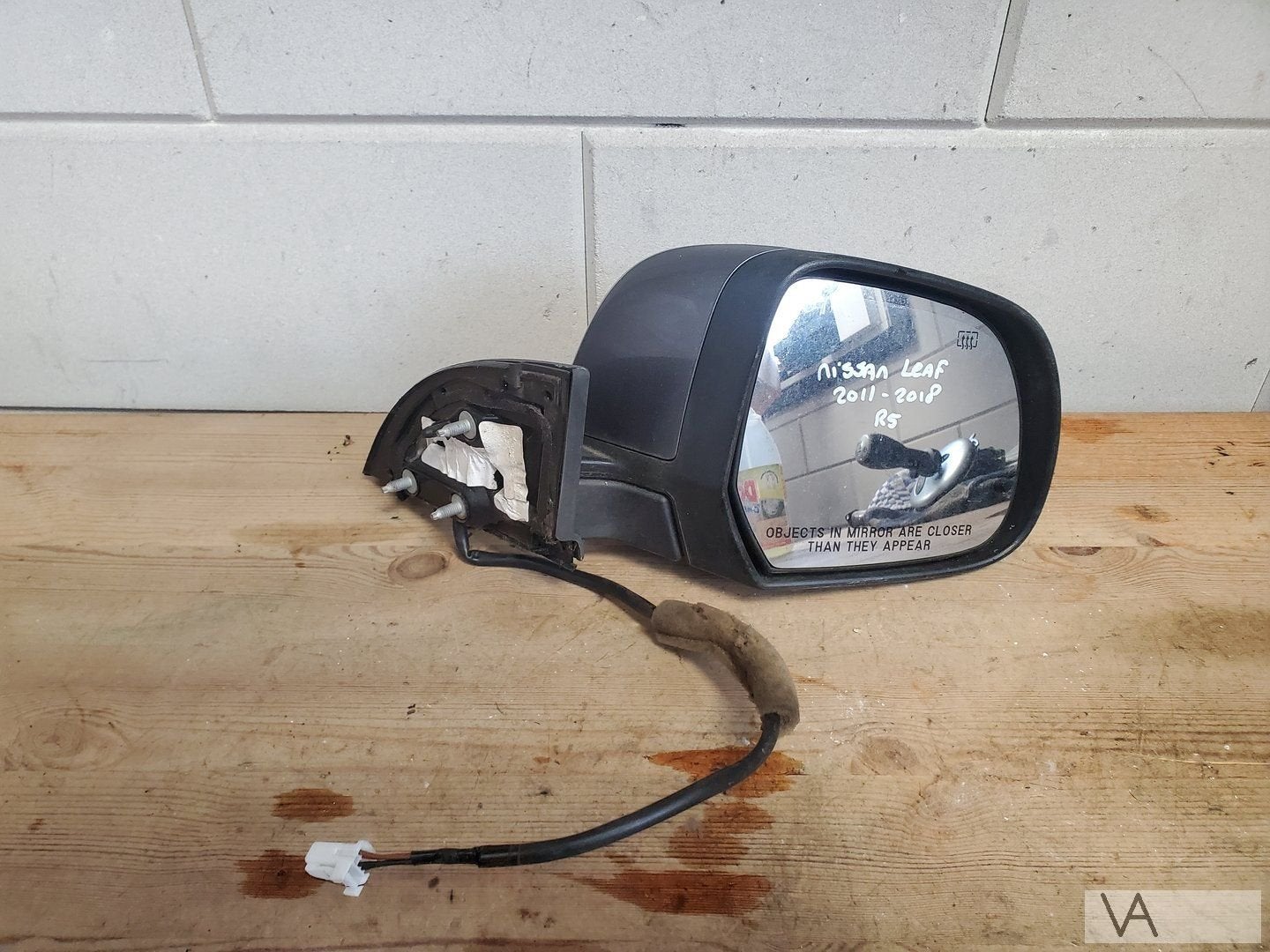 Foto 2 van Nissan Leaf 2011 - 2018 spiegel rechts 5 draden €125 grijs