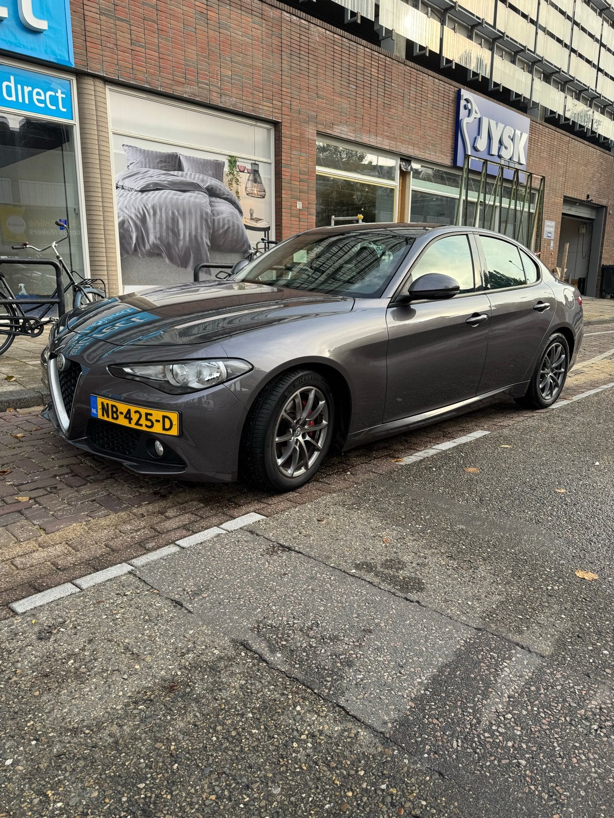 Alfa Romeo Giulia 2.0 Turbo 200pk Aut 2017 Grijs, Automaat, 745 kg, Achterwielaandrijving, 1995 cc