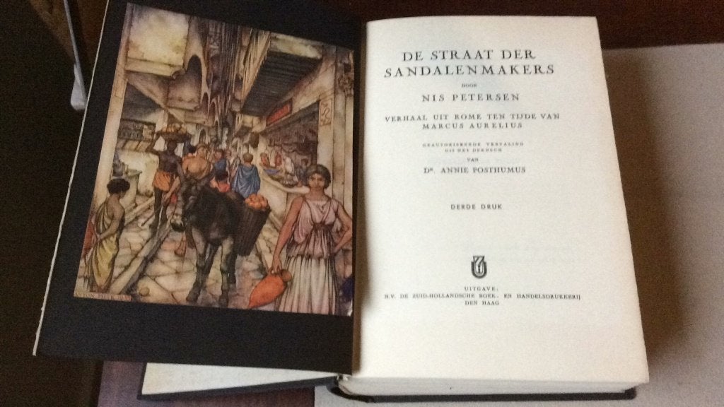 De straat der sandalenmakers - Nis Petersen - Anton Pieck, Ophalen of Verzenden, Nis Petersen