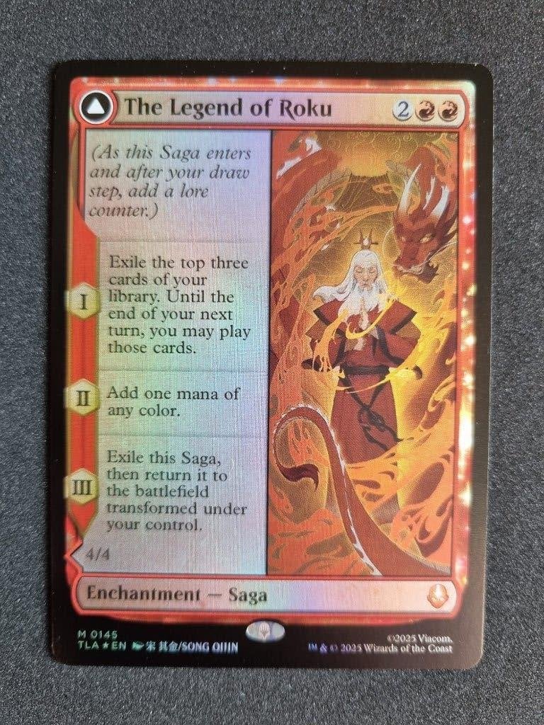 The Legend of Roku // Avatar Roku, Ophalen of Verzenden, Zo goed als nieuw, Losse kaart, Foil