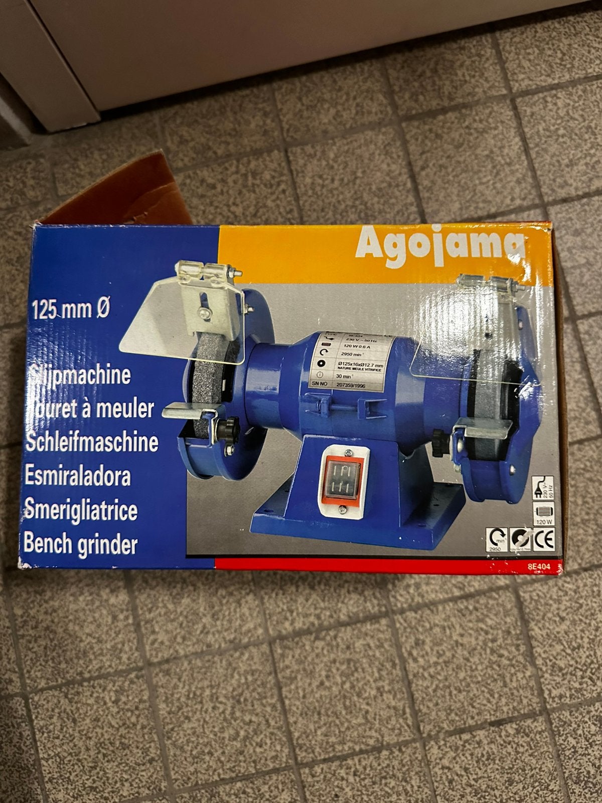 Agojama slijpsteen, Doe-het-zelf en Verbouw, Ophalen, Nieuw, Minder dan 700 watt, Werkbankslijpmachine