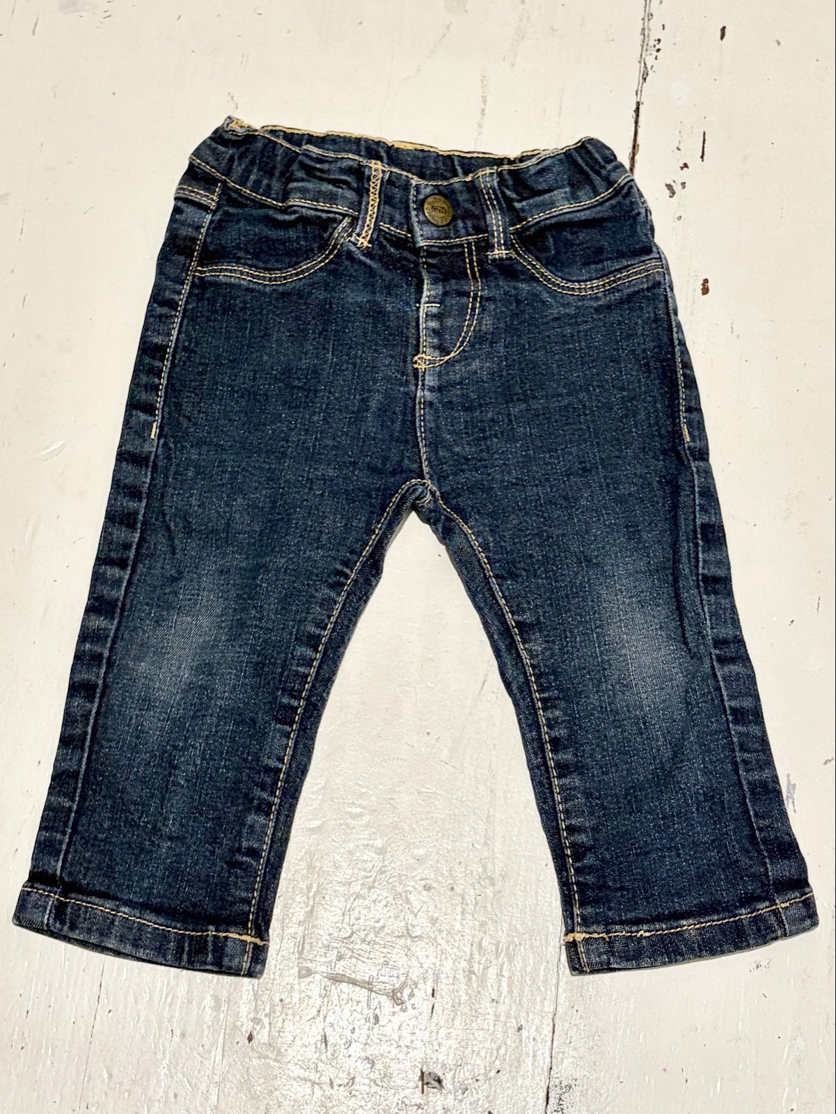 Z Kids donkerblauw baby jeans spijkerbroekje maat 62/68, Ophalen of Verzenden, Gebruikt, Jongetje of Meisje, Broekje