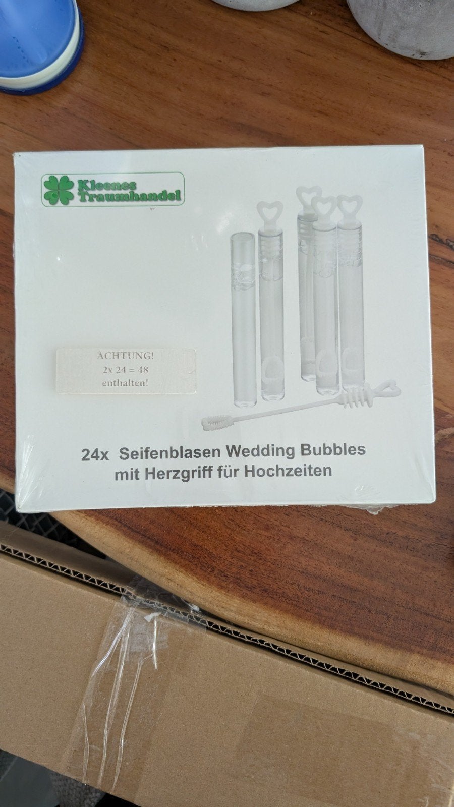 24x Bellenblaas Wedding Bubbles met Hartjes voor Bruiloft, Ophalen of Verzenden, Nieuw, Feestartikel, Geboorte of Huwelijk