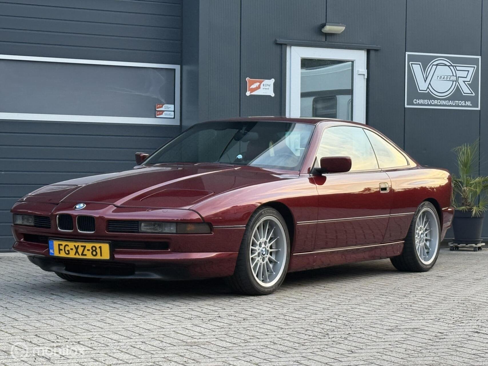 BMW 850 Ci Automaat BMW-Calypso-Rot, Orig NL, Uniek, foto 8