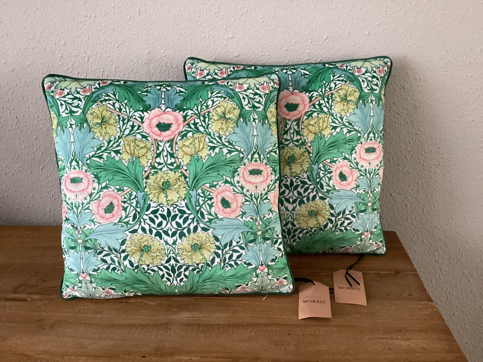Nieuwe William Morris Sierkussens - Prachtig Design, Overige merken, Meerkleurig, Inclusief binnenkussen, Vierkant