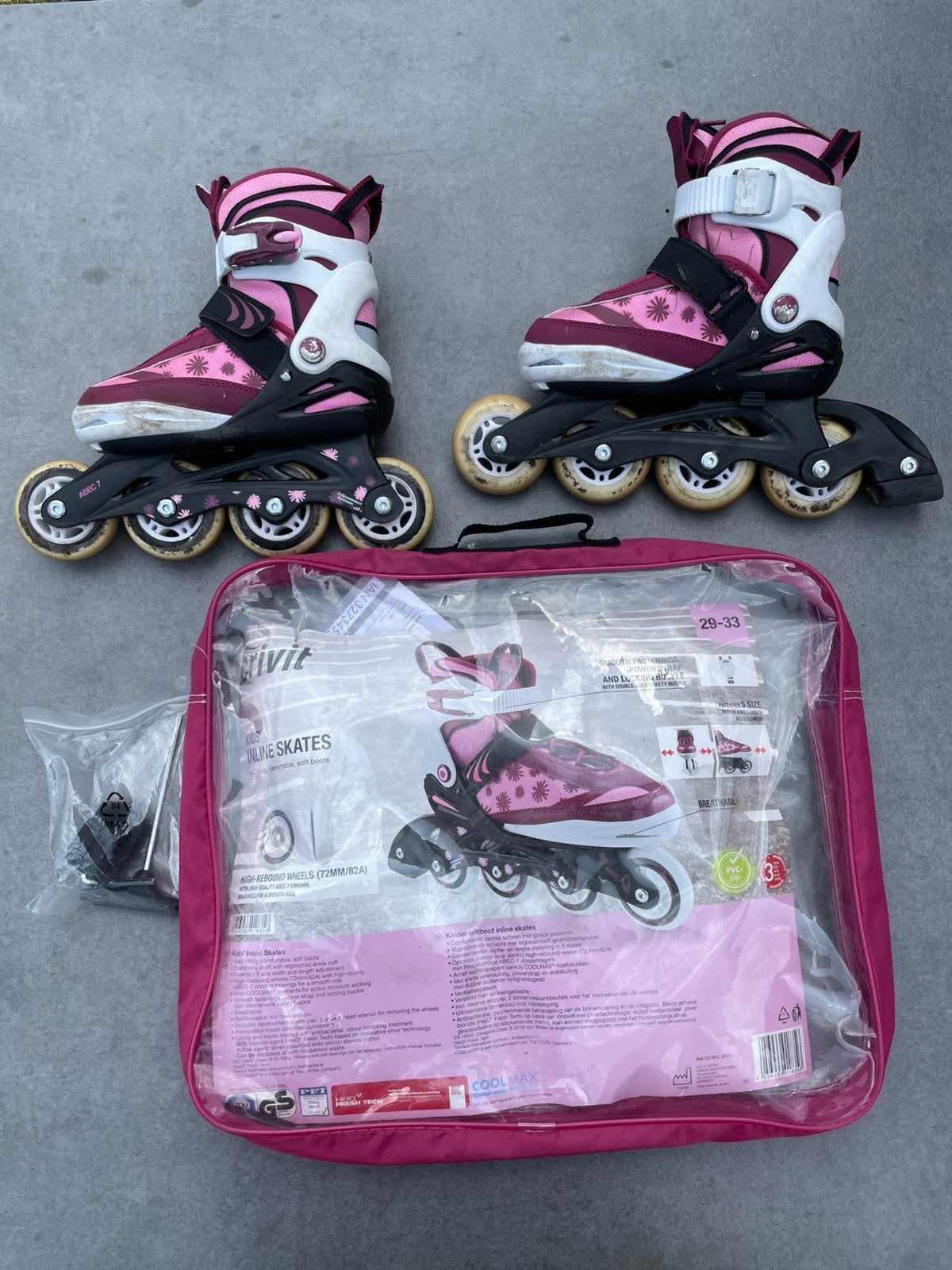Crivit Kinder Softboot Inlineskates - Maat 29-33, Ophalen, Verstelbaar, Gebruikt, Kinderen