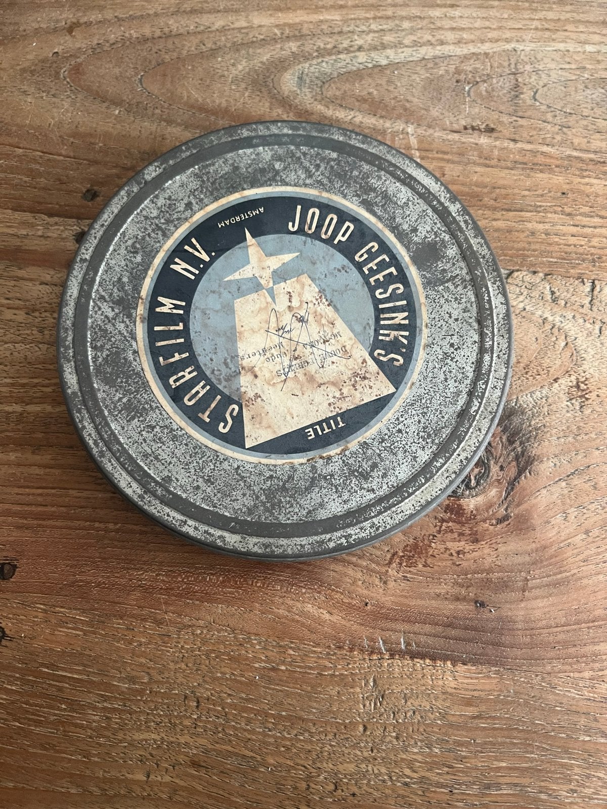 Vintage 16mm filmrol in blik - Joop Geesink's Starfilms, Ophalen of Verzenden, 35mm film