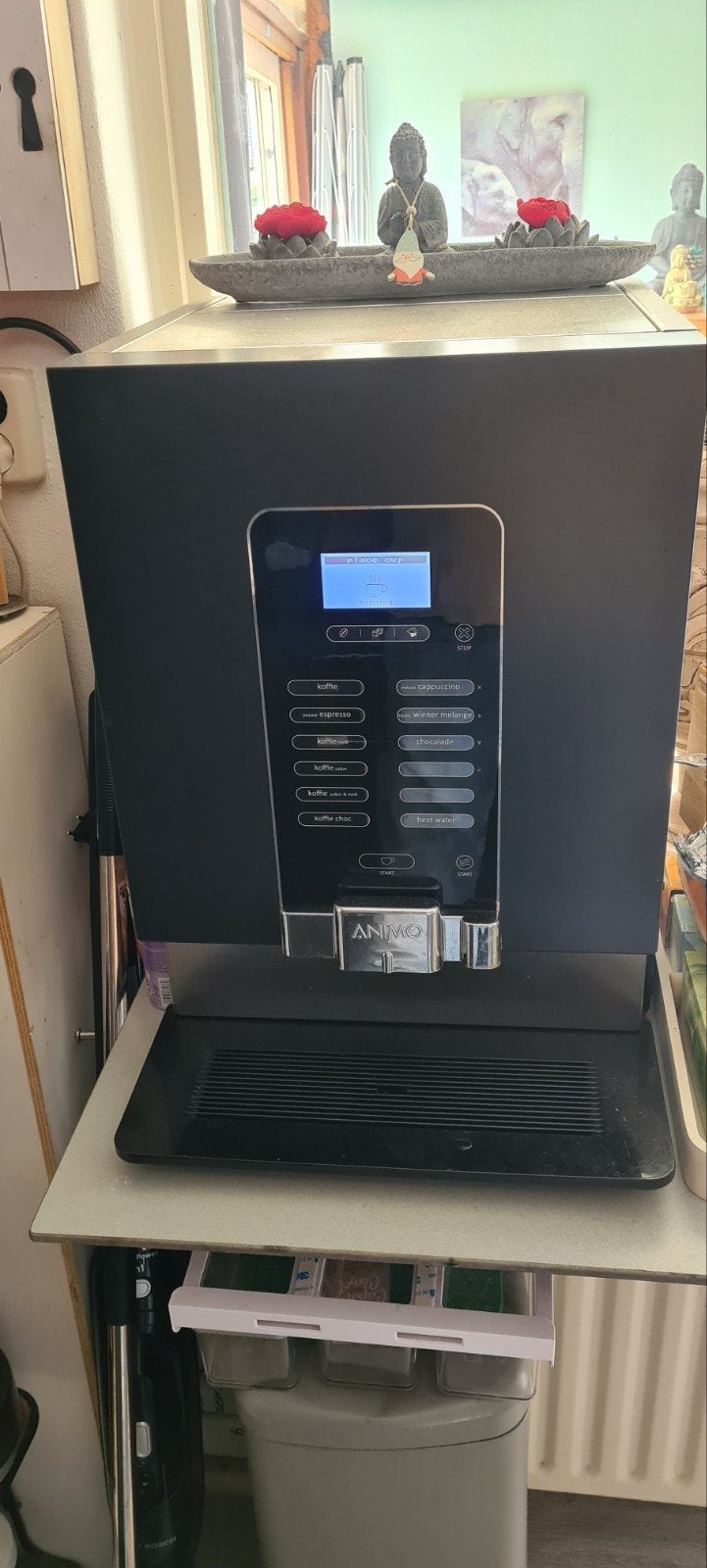 Animo professionele koffiemachine met chocolade melk, Witgoed en Apparatuur, Thuistaps, Ophalen, Zo goed als nieuw, Overige merken