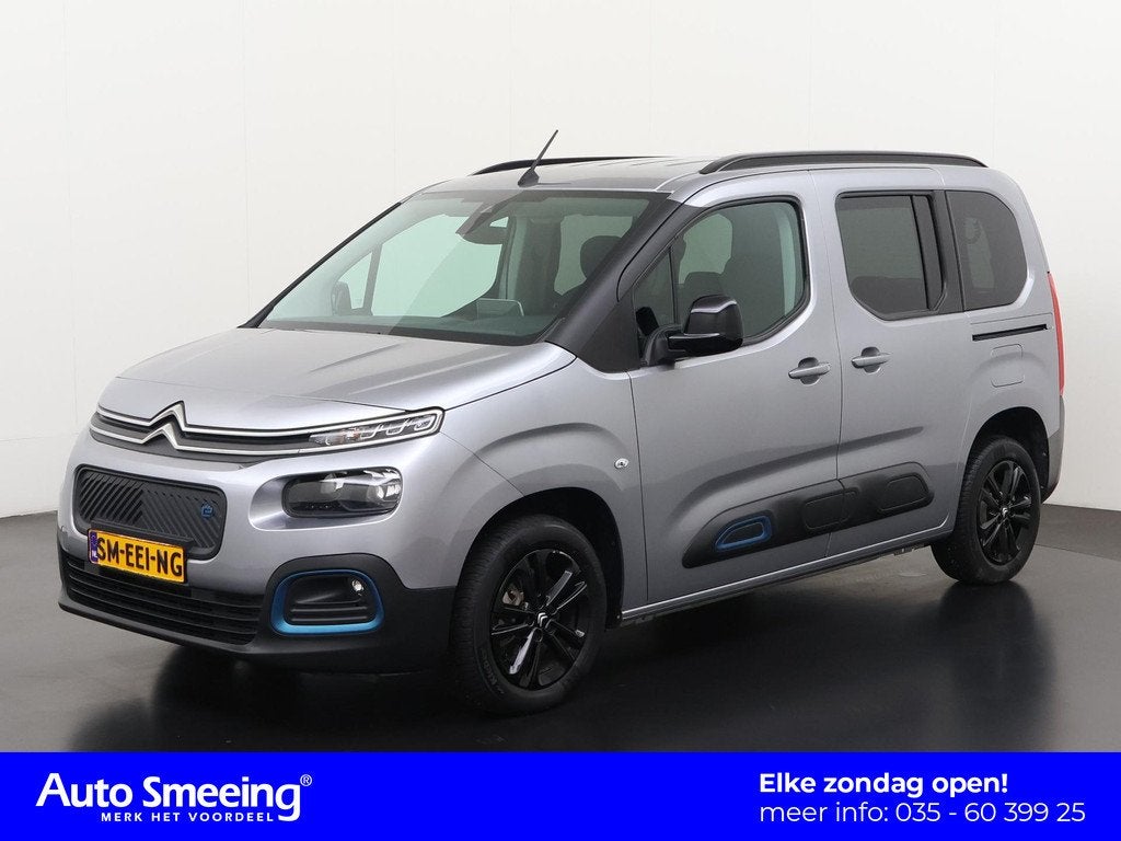 Citroen ë-Berlingo Shine 50kWh | SOH 100% | 7 Persoons | Di, Auto's, Citroën, 12 maanden, Gebruikt, 7 stoelen, Parkeersensor