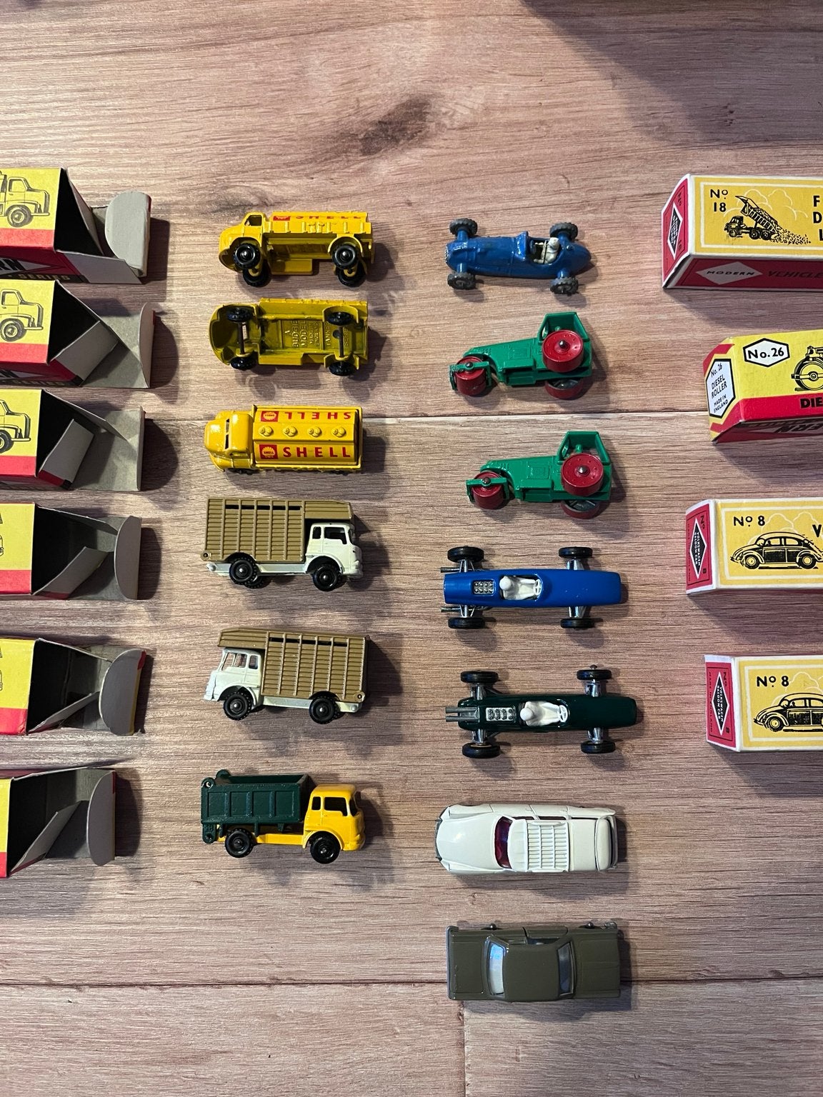 Morestone Budgie Miniatures jaren 60 + 10 originele doosjes, Antiek en Kunst, Ophalen of Verzenden