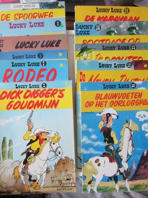 B201-B203 STRIPBOEKEN LUCKY LUKE, Boeken, Stripboeken, Gelezen, Meerdere stripboeken, Ophalen of Verzenden