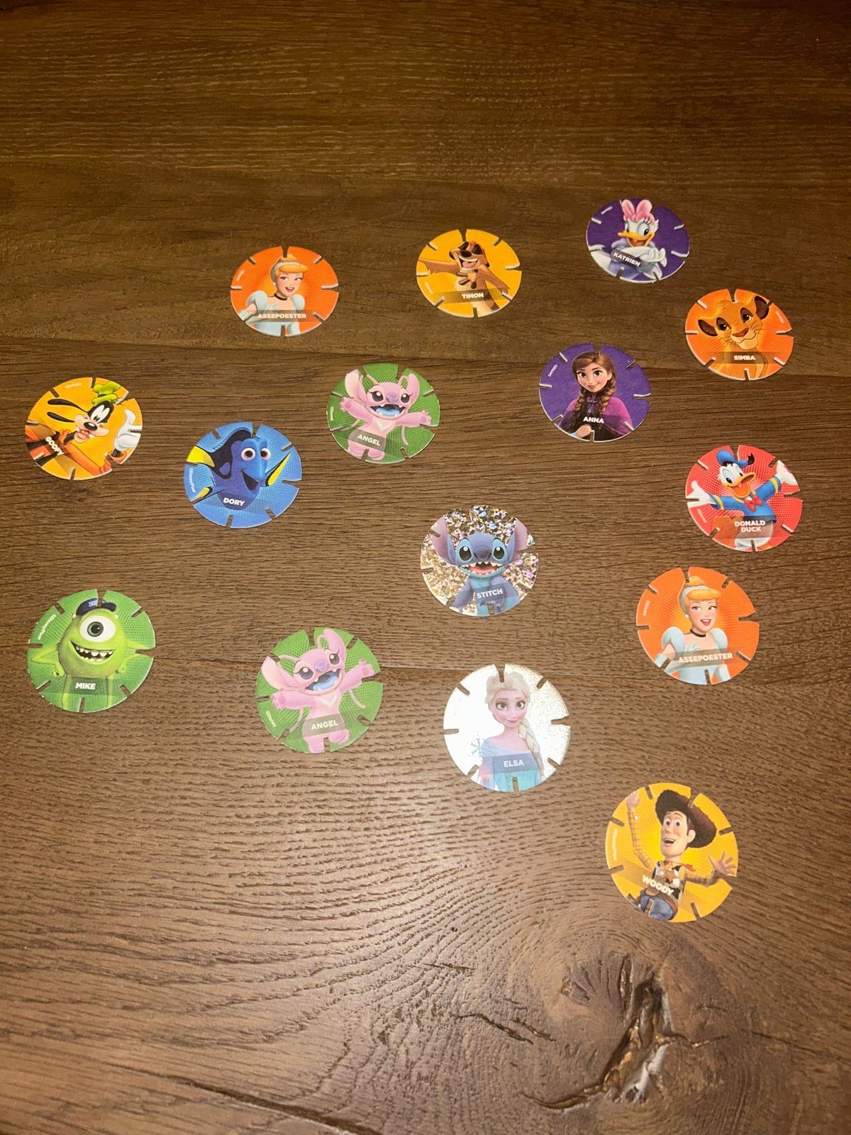 Disney Flippo's - Diverse Figuren (15 stuks), Ophalen of Verzenden, Gebruikt