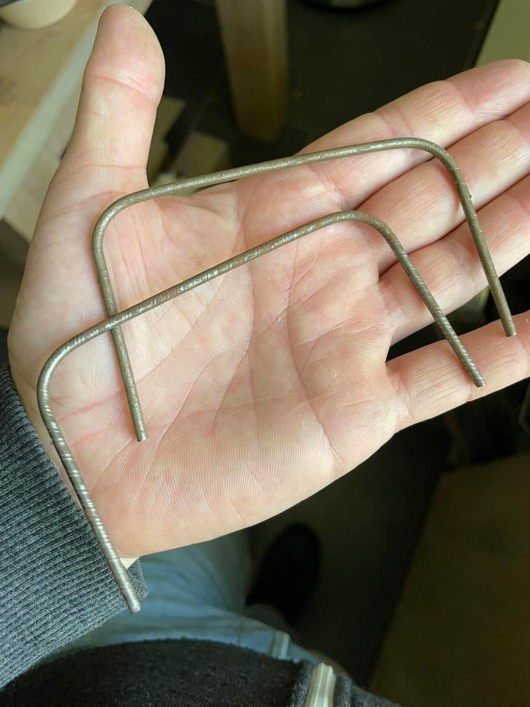 Set originele steunen voor dekzeil Hausser krupp (2), Antiek en Kunst, Ophalen of Verzenden