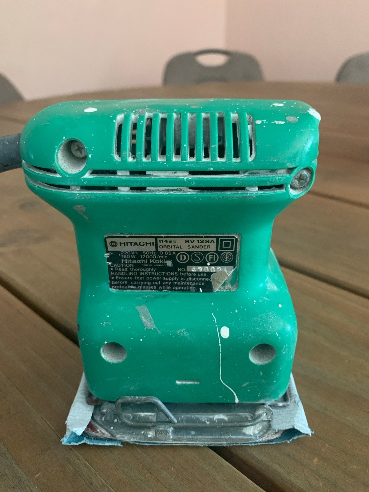 Hitachi SV 12SA Vlakschuurmachine - Gebruikt, Ophalen, Gebruikt, Minder dan 600 watt, Vlakschuurmachine