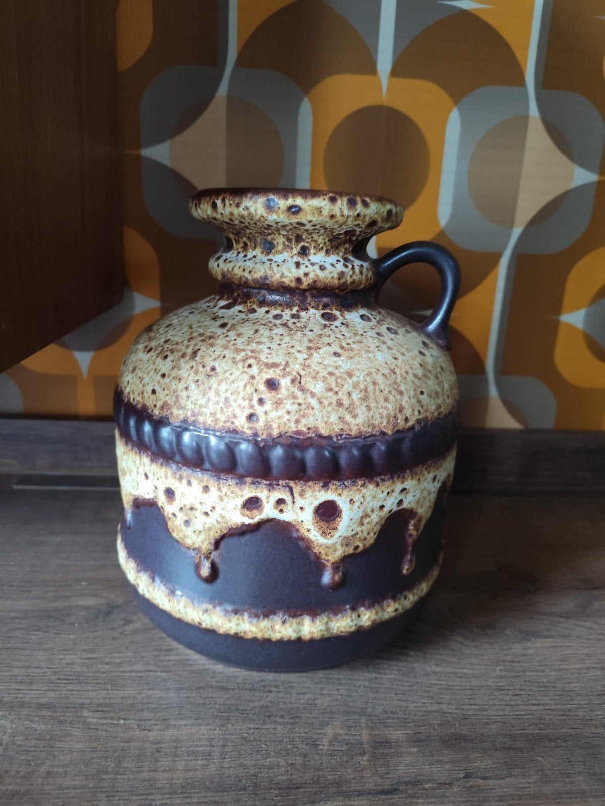 Vintage West Germany Fat Lava vaas - PAN, Ophalen of Verzenden