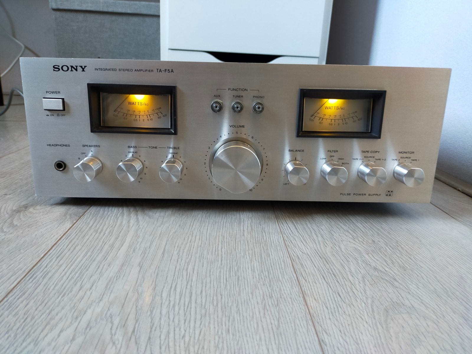 Sony TA-F5A versterker, Gebruikt, Ophalen of Verzenden, 60 tot 120 watt, Sony