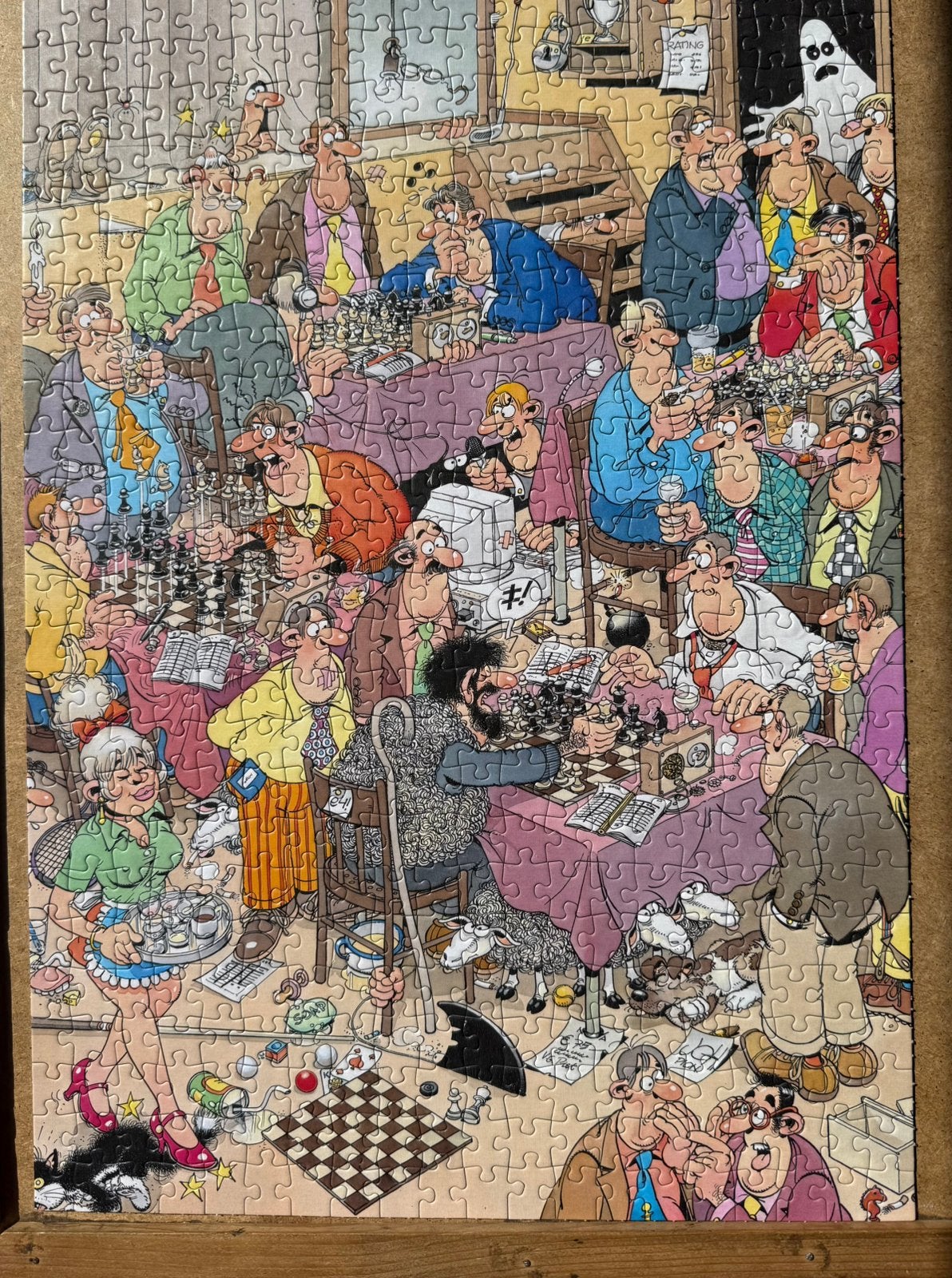 JVH 500 stukjes The chess club, Ophalen of Verzenden, 500 t/m 1500 stukjes, Zo goed als nieuw