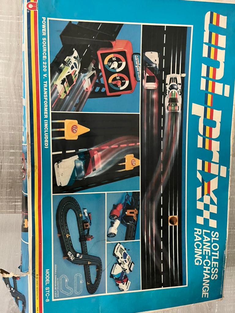 Vintage racebaan, Kinderen en Baby's, Speelgoed | Racebanen, Overige merken, Ophalen of Verzenden, Elektrisch, Racebaan