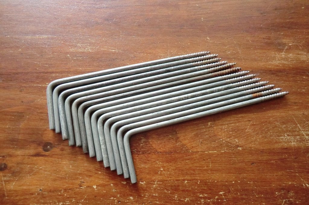 kozijnankers - 13 stuks, Ophalen, Gebruikt, 100 tot 250 mm, Overige typen
