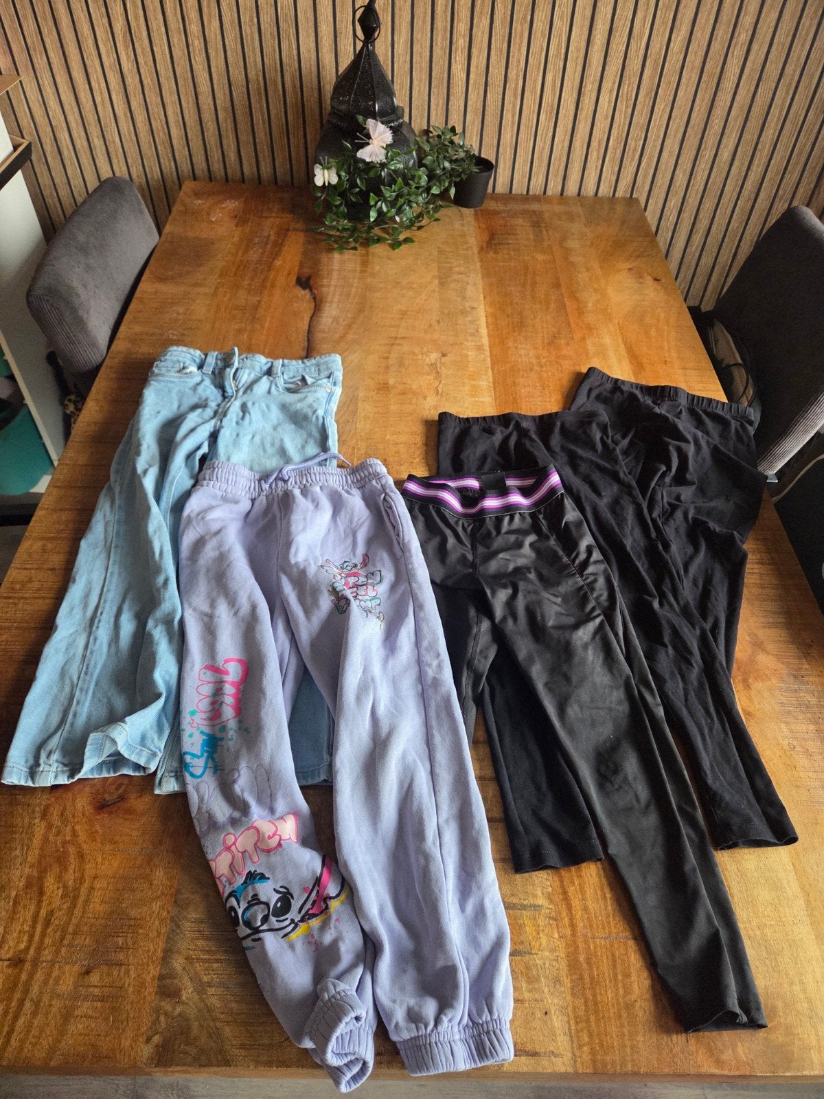 Leuke broekenpakket maat 128, Gebruikt, Meisje, Setje, Diverse merken