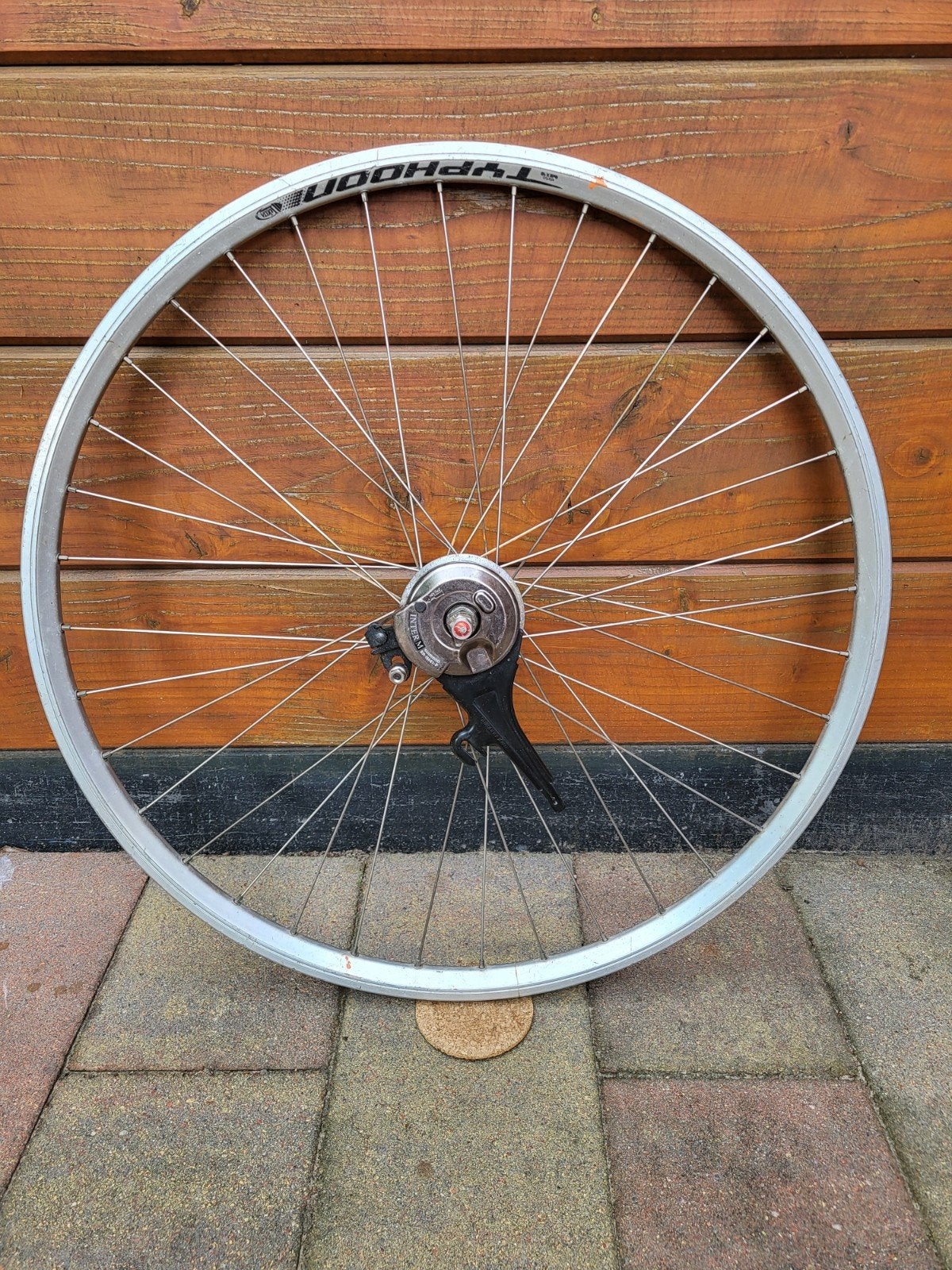 28 inch voorwiel met Shimano Rollerbrake, Fietsen en Brommers, Fietsonderdelen, Ophalen, Gebruikt, Shimano