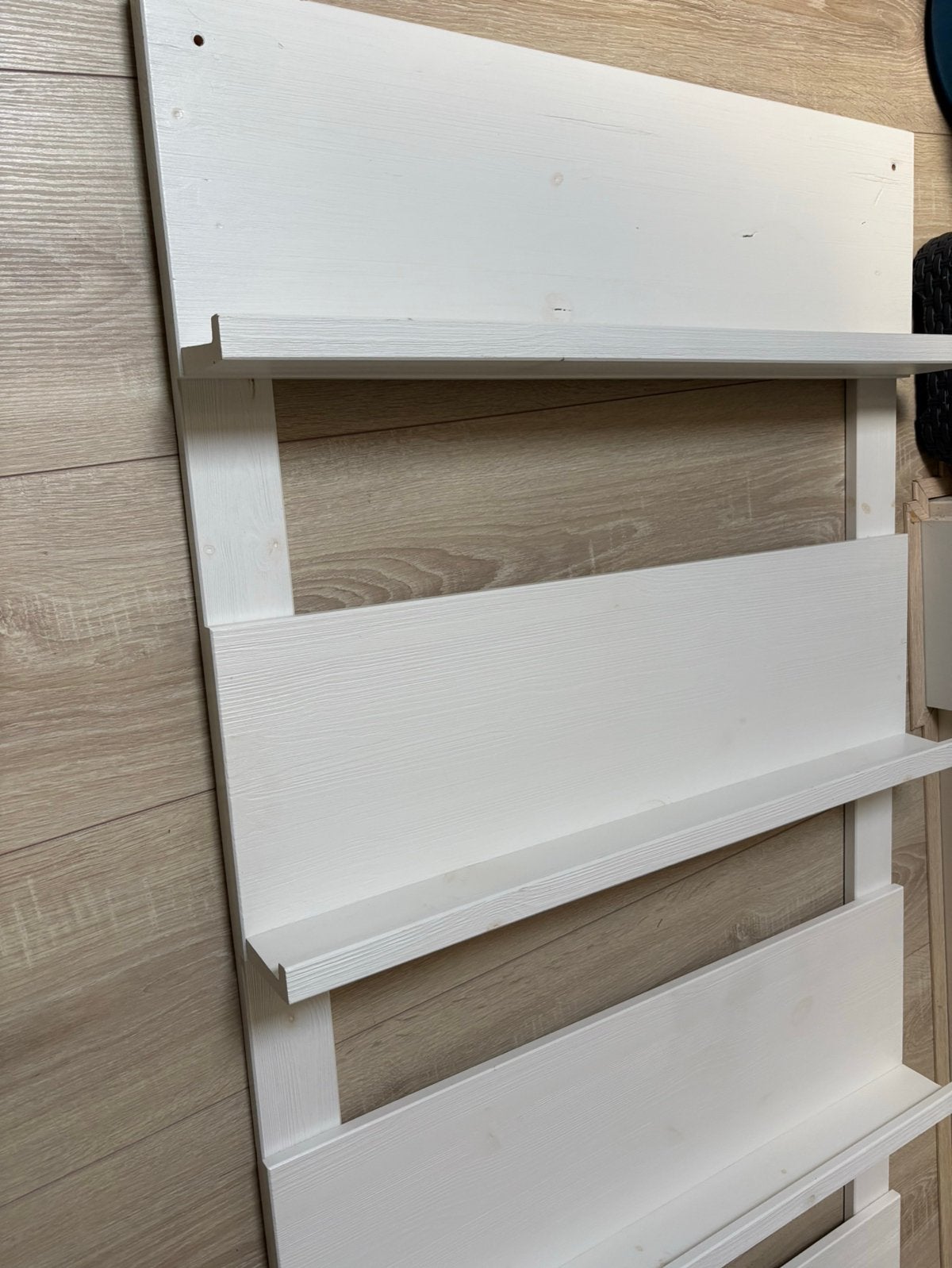 Boekenrek hout wit, Ophalen, Gebruikt