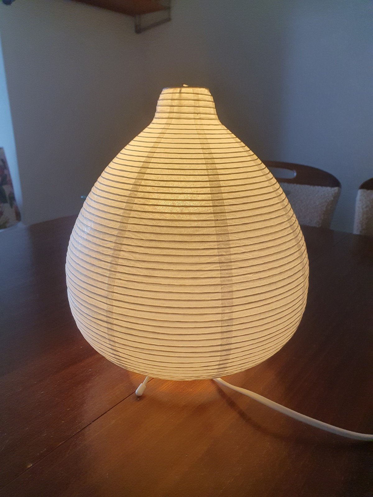 Vate Ikea rijstpapier lamp goede staat, Gebruikt, Ophalen of Verzenden, Minder dan 50 cm, Overige materialen