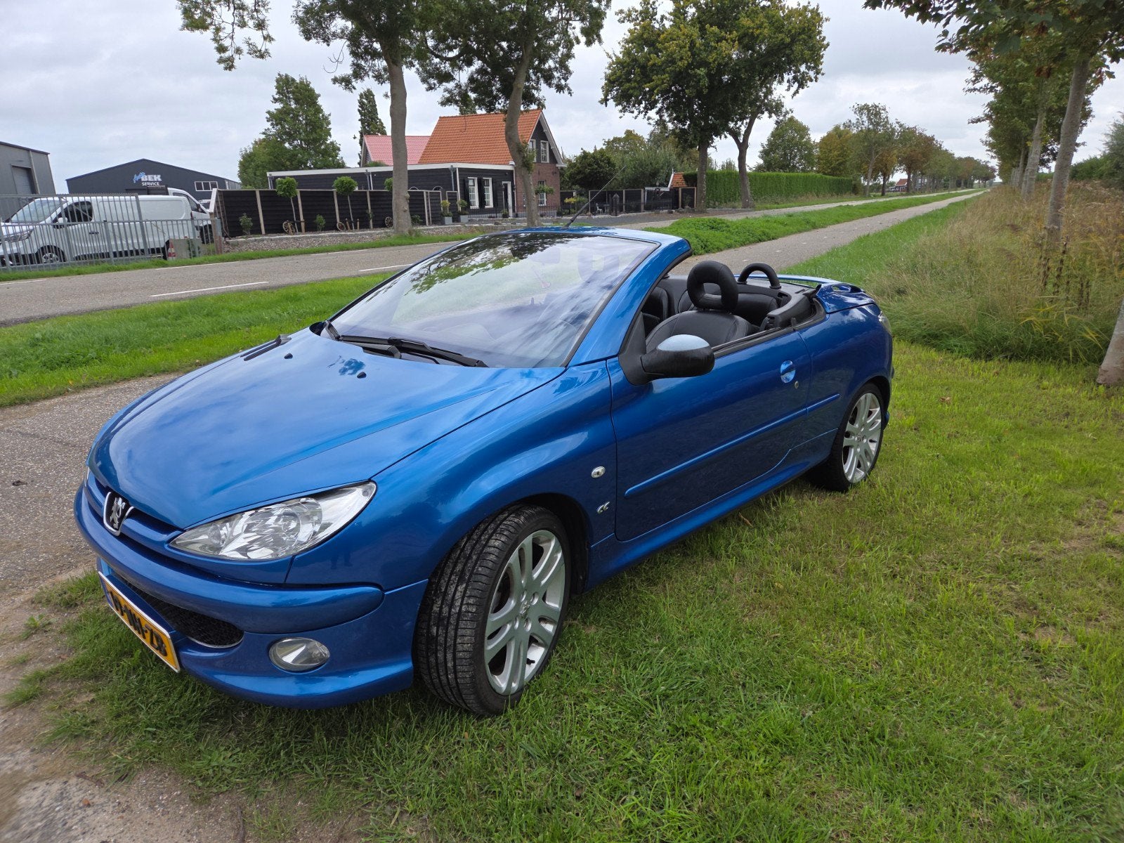 Peugeot 206 2.0 16V CC 2003 Blauw, 136 pk, 4 cilinders, Cabriolet, 49 €/maand