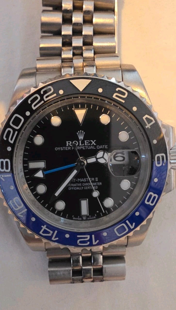 Rolex GMT-Master II 'Pepsi' Herenhorloge, Staal, Polshorloge, Ophalen of Verzenden, Zo goed als nieuw