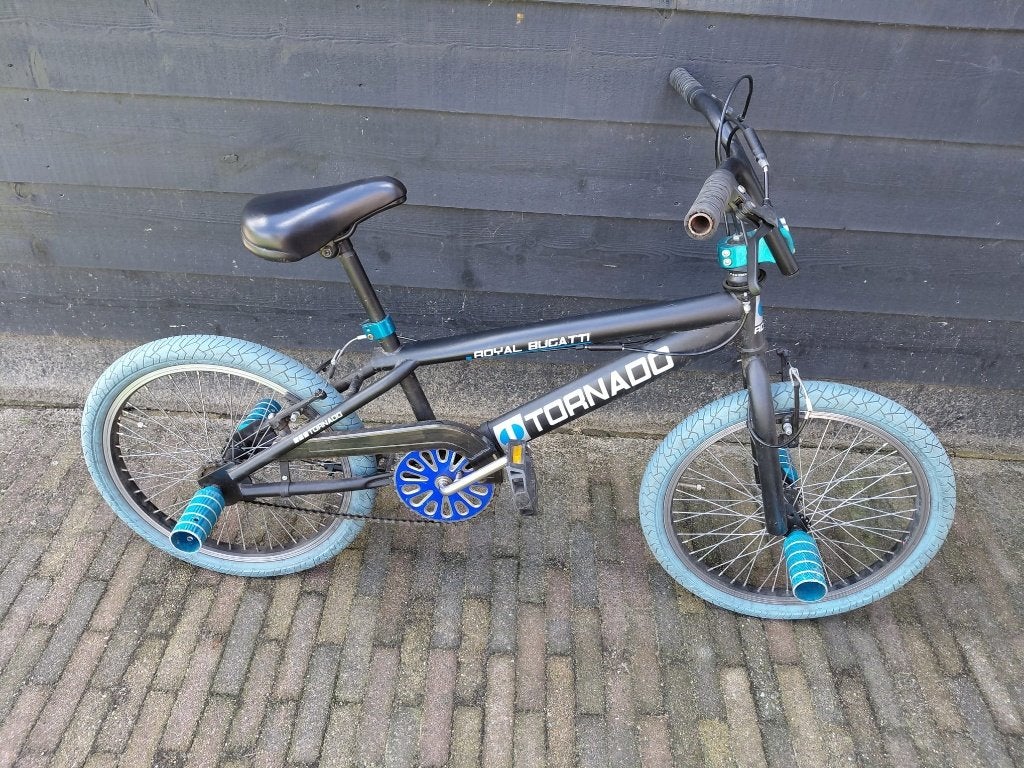 Royal Bugatti Tornado BMX 20 inch, Fietsen en Brommers, Ophalen, Gebruikt, Staal, Velgrem