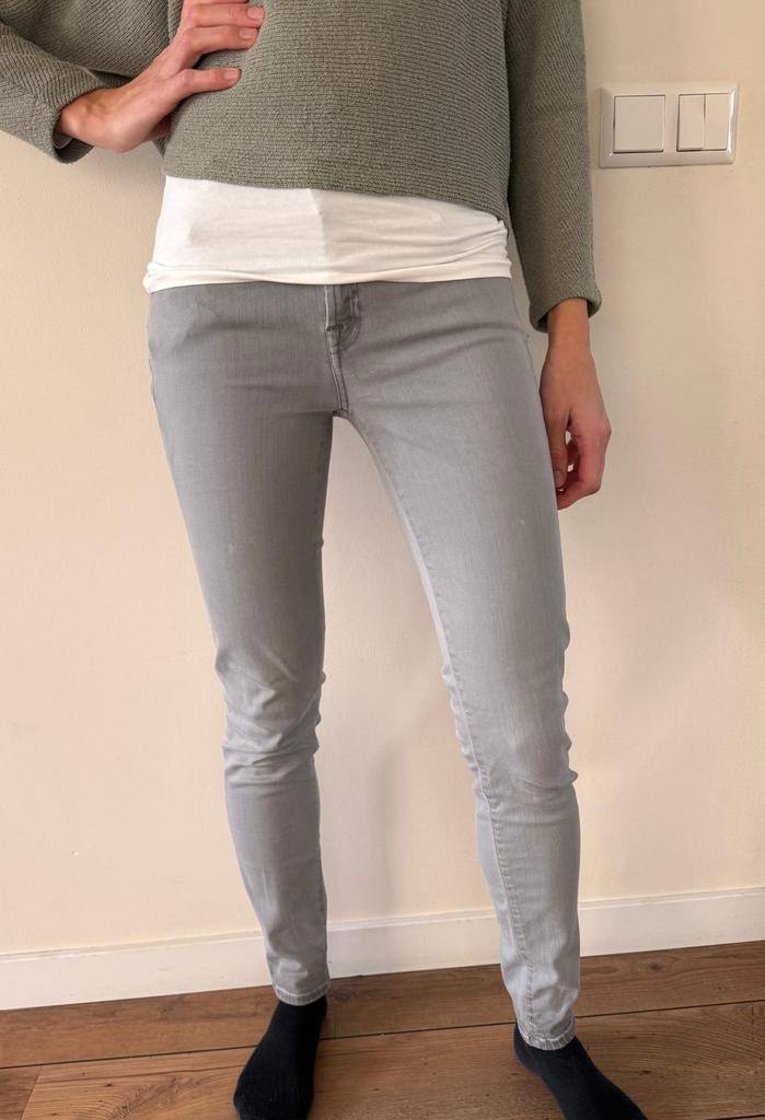 Seven for all mankind grijze broek dames - maat 28, Ophalen of Verzenden, Zo goed als nieuw, Maat 36 (S), Grijs